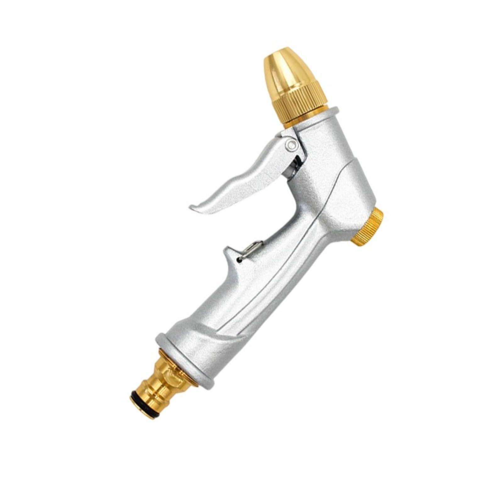 Metal Water Electroplating Lengthened High Pressure Household Car Wash Nozzle Garden Irrigation Water Pressure Ergonomic Garden Sprayer