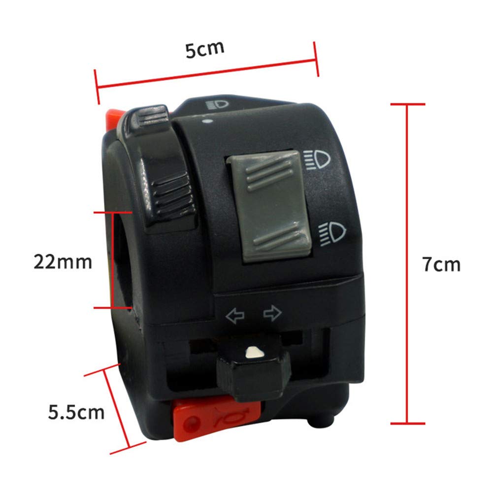 Interruttore Manubrio Moto Universale 7/8'' 22mm | Controluce, Frece, Clacson E Accensione - Foto 10