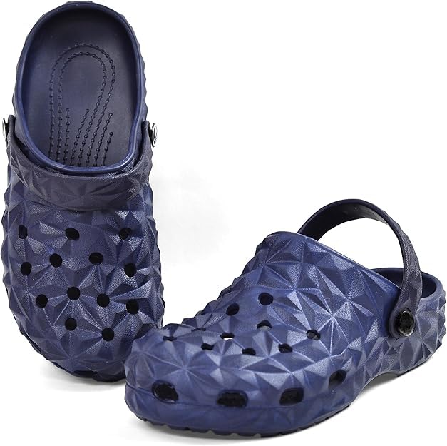 Image of Men's Lightweight Classic Clogs Sandals with Adjustable Back Strap Stylish & Anti-Skid Waterproof & Everyday Use Mules for Men's & Boy's
