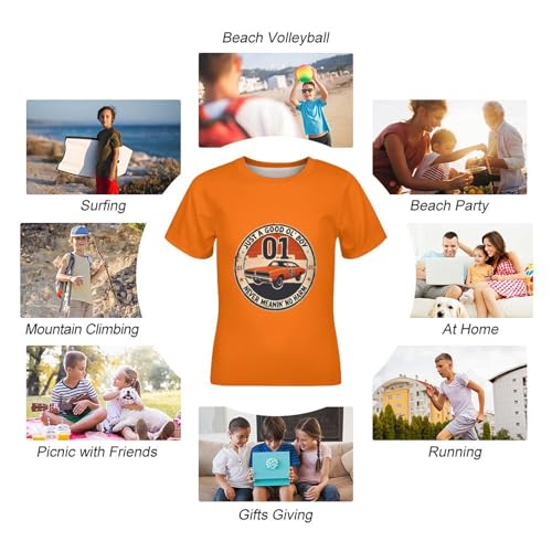 Children's Crew Neck T-Shirt Short Sleeve T Shirts for Hazzard Dukes Tee,Funny Summer T-Shirt3