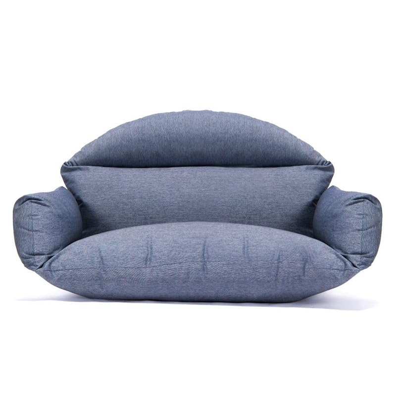 Image of Patio Double Chair Cushion Replacement 55x35in Thickened Memory Foam Large Double Egg Swing Chair Cushions Outdoor Hnaging Basket Egg Chair Cushion 55x35in (Cushion Only) R-16