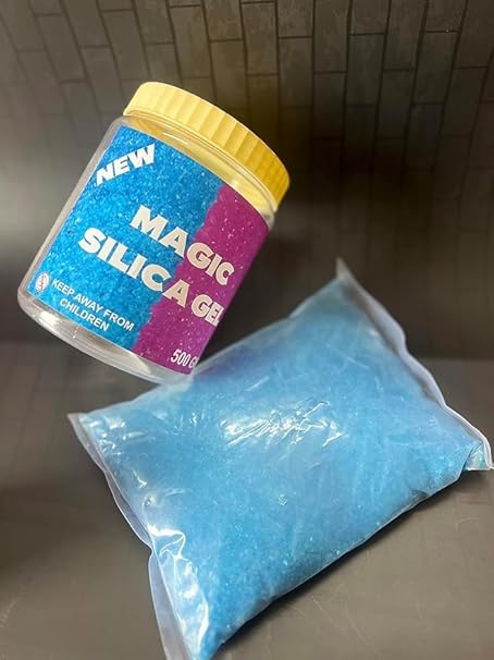 Magic Silica Gel Powder, 500g, Fine Powder for Drying Flowers, Moisture Absorbent Desiccant Dehumidifier
