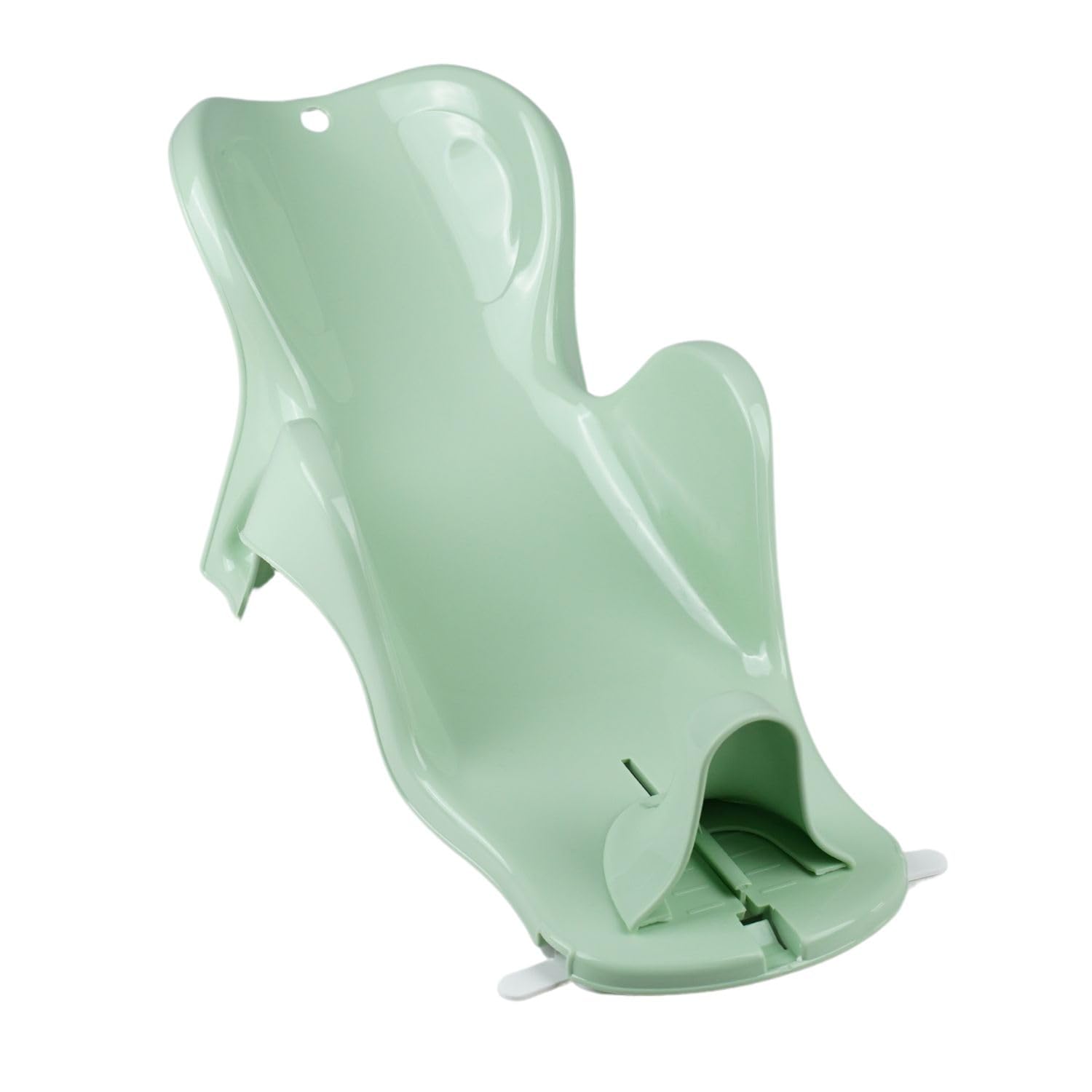 THERMOBABY - Baby Bath Bouncer - Daphne - Comfortable, Adjustable & Compact - from Birth to 8 Months - 2 Suction Cups - Space-Saving - Easy to Remove - Made in France - Celadon Green