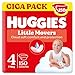 Huggies Little Movers Pañales para Bebé con Diseños Disney Talla 4 (7-18 kg), Comodidad para la Piel 24/7, 3 Packs de 50, Total 150 Pañales
