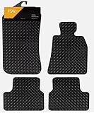 FSW - Compatible with Bmw i4 G26 2021 On Tailored Car Floor Mats - Heavy Duty, 3mm Rubber Matting - Anti Slip Mat - Waterproof, Anti Slip Backing - 4 Piece Set Rubber Floor Mat Set - Image 1