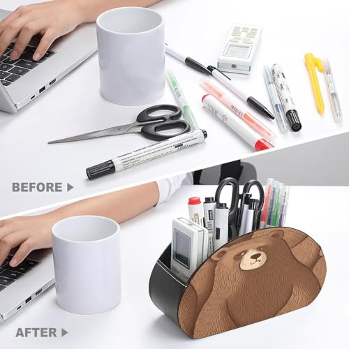 Rangement télécommande en cuir synthétique de qualité supérieure - 4