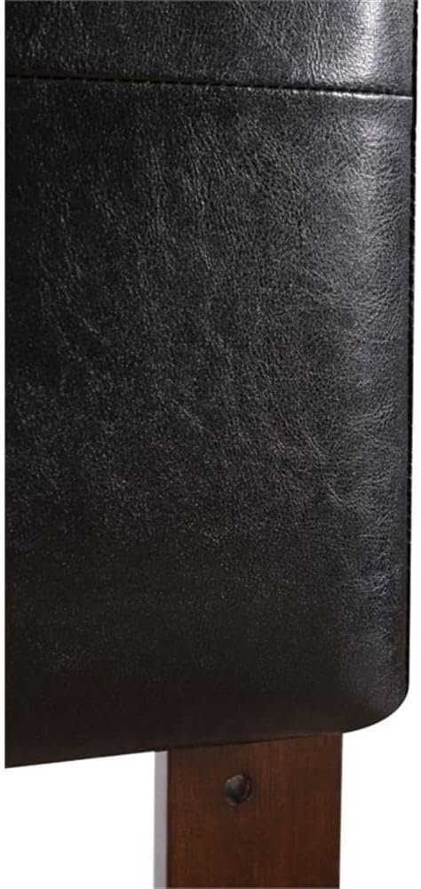 Glory Furniture Super Nova Faux Leather Upholstered King Headboard in Black