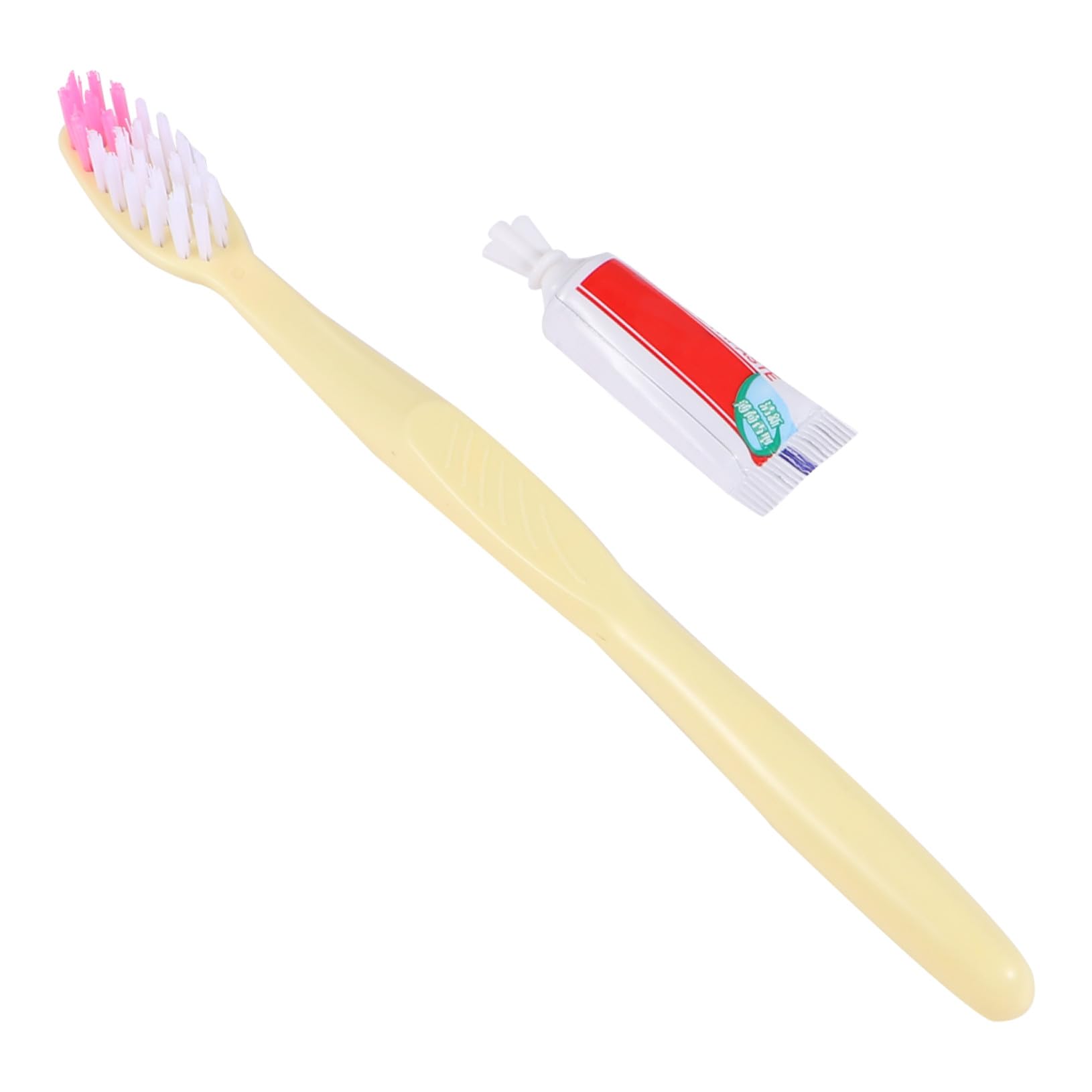 ERINGOGO Spazzolino da Denti Manuale Monouso con Dentifricio Confezionato Singolarmente Set da 100 Pezzi Trasparente Spazzolino da Viaggio Usa e Getta per Campeggio e Viaggi