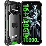 [Android 13]OUKITEL WP23PRO SIMフリー スマホ 本体 16GB RAM+128GB ROM 1TB拡張可能 タフネススマホ IP68防水防塵耐衝撃 10600mAh 大容量 6.52インチHD+大画面 薄型 軽量 スマートフォン Wi-Fi NFC GPS OTG 顔認識 指紋認識 技適認証済 携帯電話(緑)