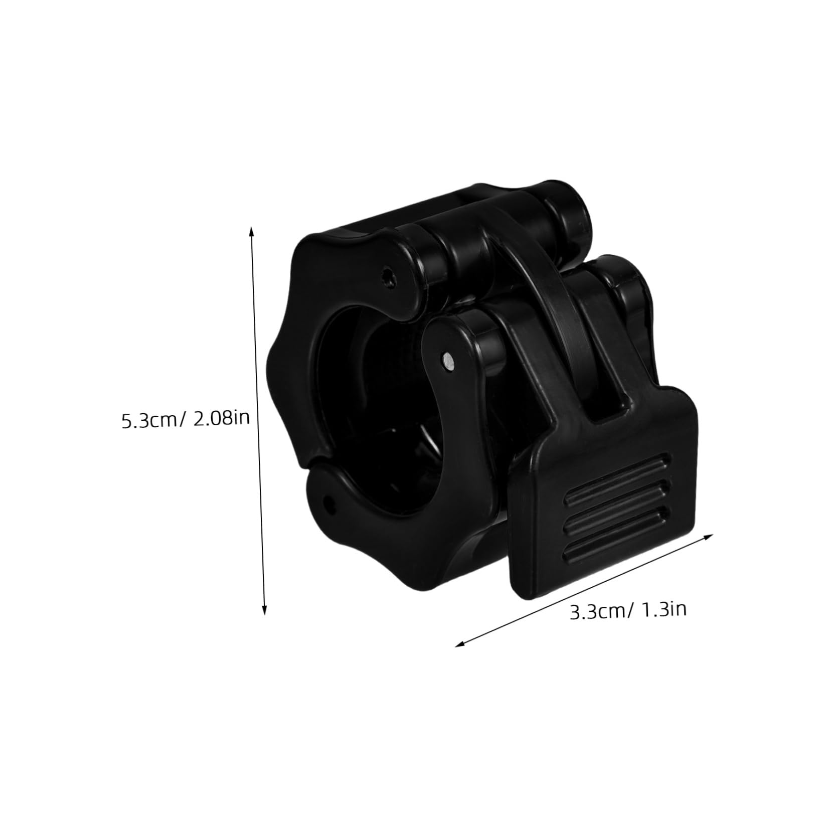 MAGICLULU 1 Pair Barbell Spring Clip Collar Non-slip Weight Clamps for Weightlifting Powerlifting and Strength Training 25mm