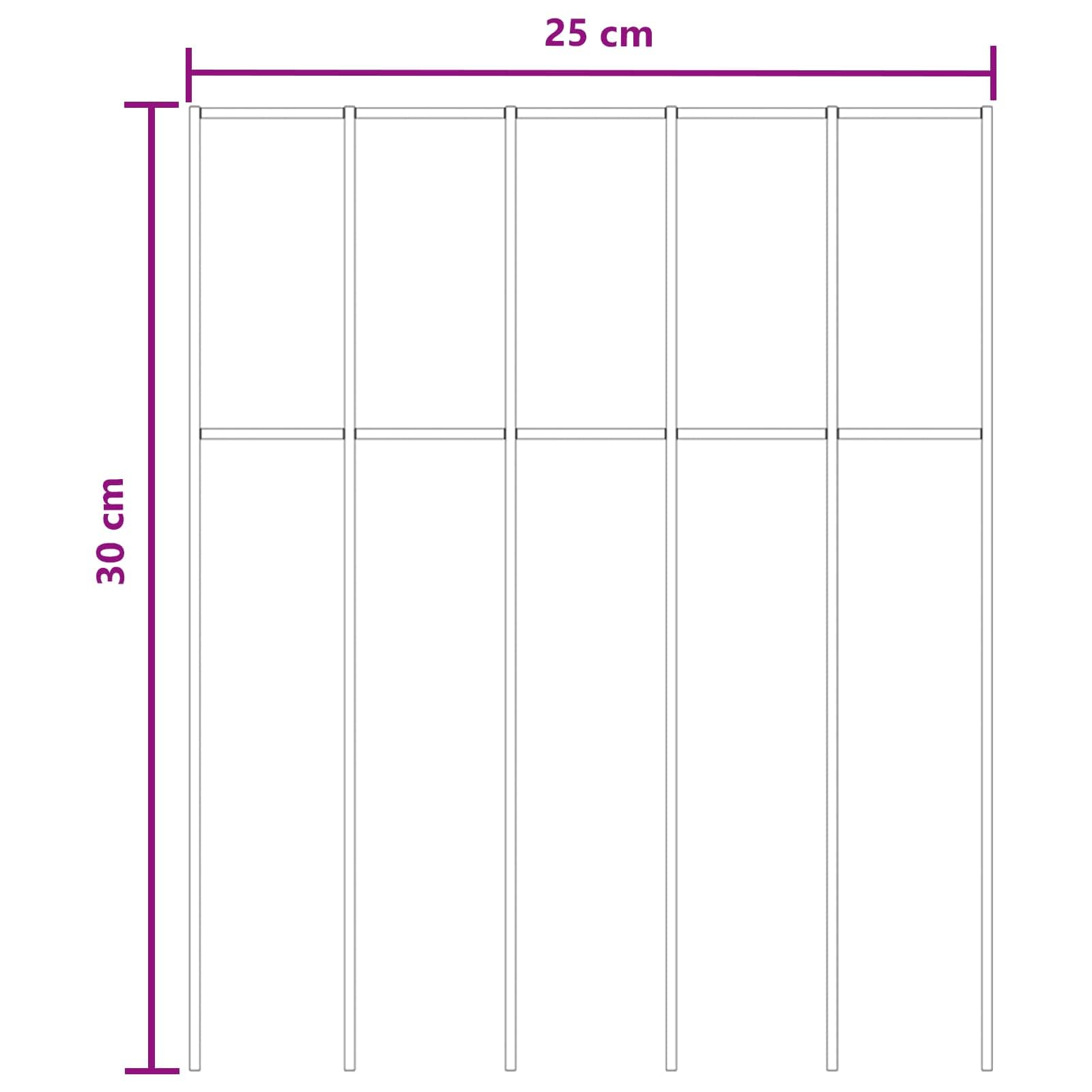 Panneau clôture jardin 12 pcs acier galvanisé argenté 25 x 30 cm grillage rigide barrière séparation extérieur terrasse balcon piscine