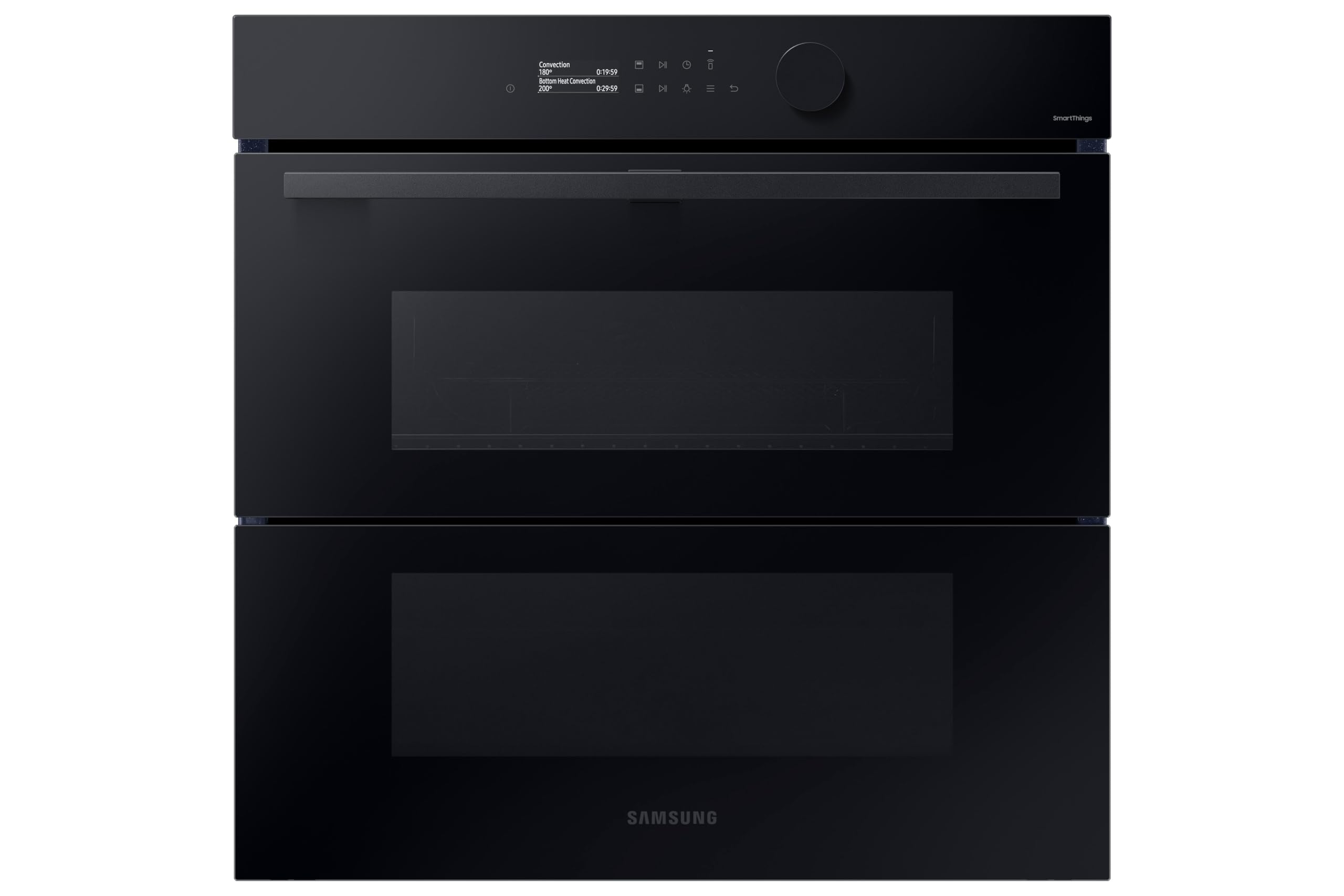 Samsung Series 5 Dual Cook Flex Smart Oven with Pyrolytic Cleaning & Air Fry, Colour: Clean Black, NV7B5750TAK [Energy Class A+]