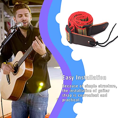 wisoolkic Sangle de guitare Composants de jeu de musique Remplacement des bretelles réglables - Les Beatles, Paul McCartney, John Lennon, RIngo Starr, George Harrison wisoolkic Sangle de guitare Composants de jeu de musique Remplacement des bretelles réglables – Image 7