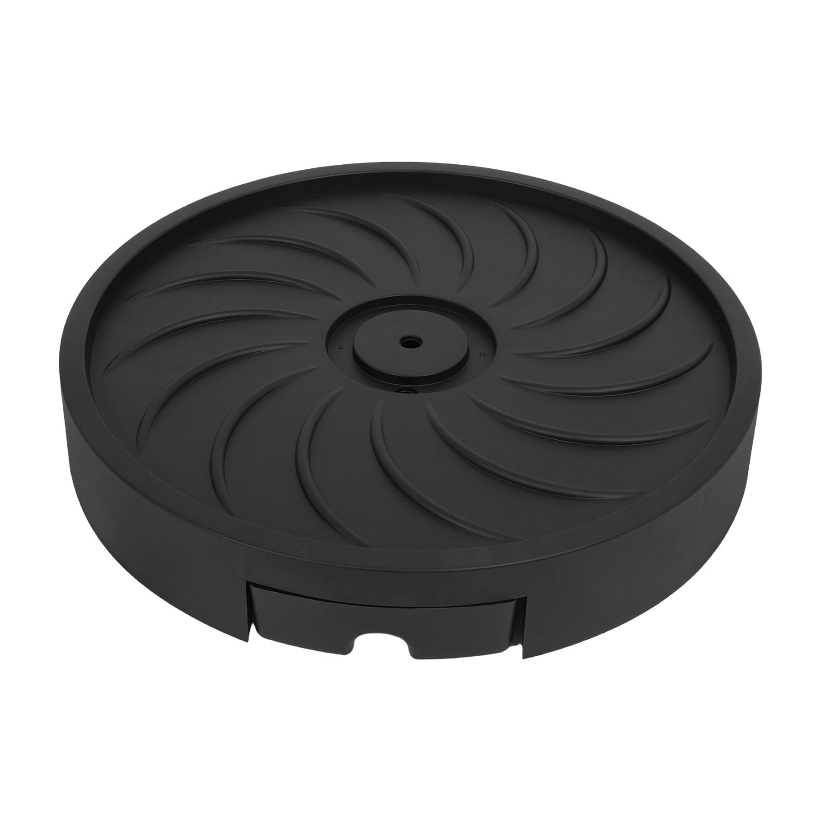 Soucoupe ronde mobile pour pots de fleurs 30 cm avec roulettes invisibles et bac d'eau