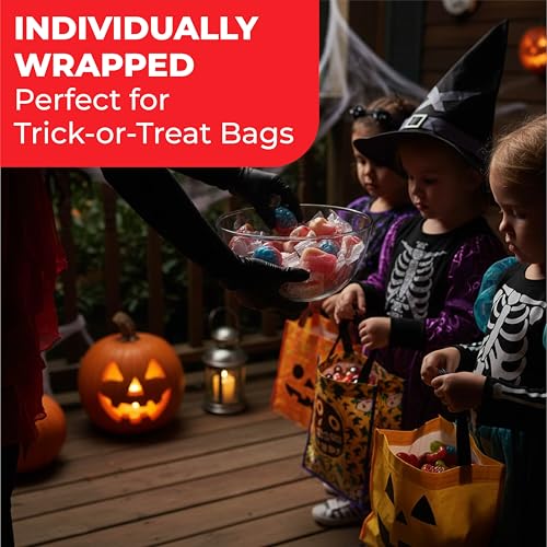 Fusion Select 8 Oz Individually Wrapped Gummy Body Parts Candy - Halloween Gummies & Trick or Treat Candy for Party & Goodie Bags - Spooky Assortment of Brain, Teeth, Fingers & Nose Candies - image 5