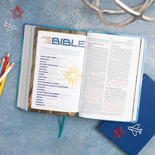 CSB Kids Bible, Northern Lights LeatherTouch, Large Print, Red Letter, Study Helps for Kids, Full-Color Inserts and Maps, Presentation Page, Easy-to-Read Bible Serif - image 5