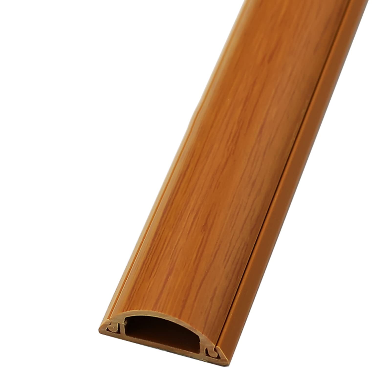 SRNSAEB PVC Cord Cover/Floor Cable Protector, Wire Organizer - Protect Wires & Prevent Cable Trips, for Doorway/Office/Gym/Retail (Color : B, Size : 200cm (6.6ft))