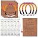 OZENT Teacher Gifts Appreciation Bracelets & Bookmarks Set 6 Sets Thank You Apple Beads Metal Bookmarks with Inspirational Cards, Graduation Back to School for Teachers