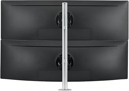 Miniatura 2 de Atdec Soporte de escritorio para monitor pesado de doble pila, plano y curvado de hasta 49 pulgadas, VESA 75 x 75, 100 x 100