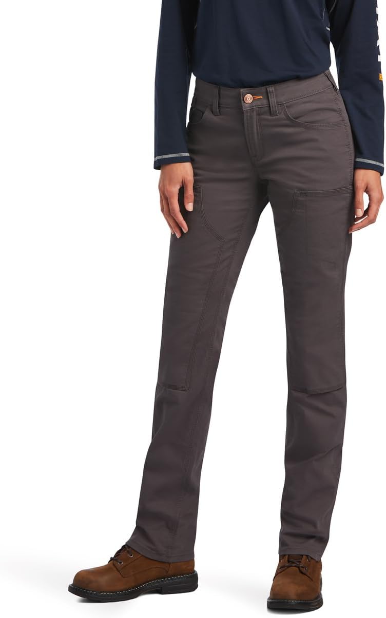 Ariat Female Rebar DuraStretch Made Tough Double Front Pant Rebar Grey 31