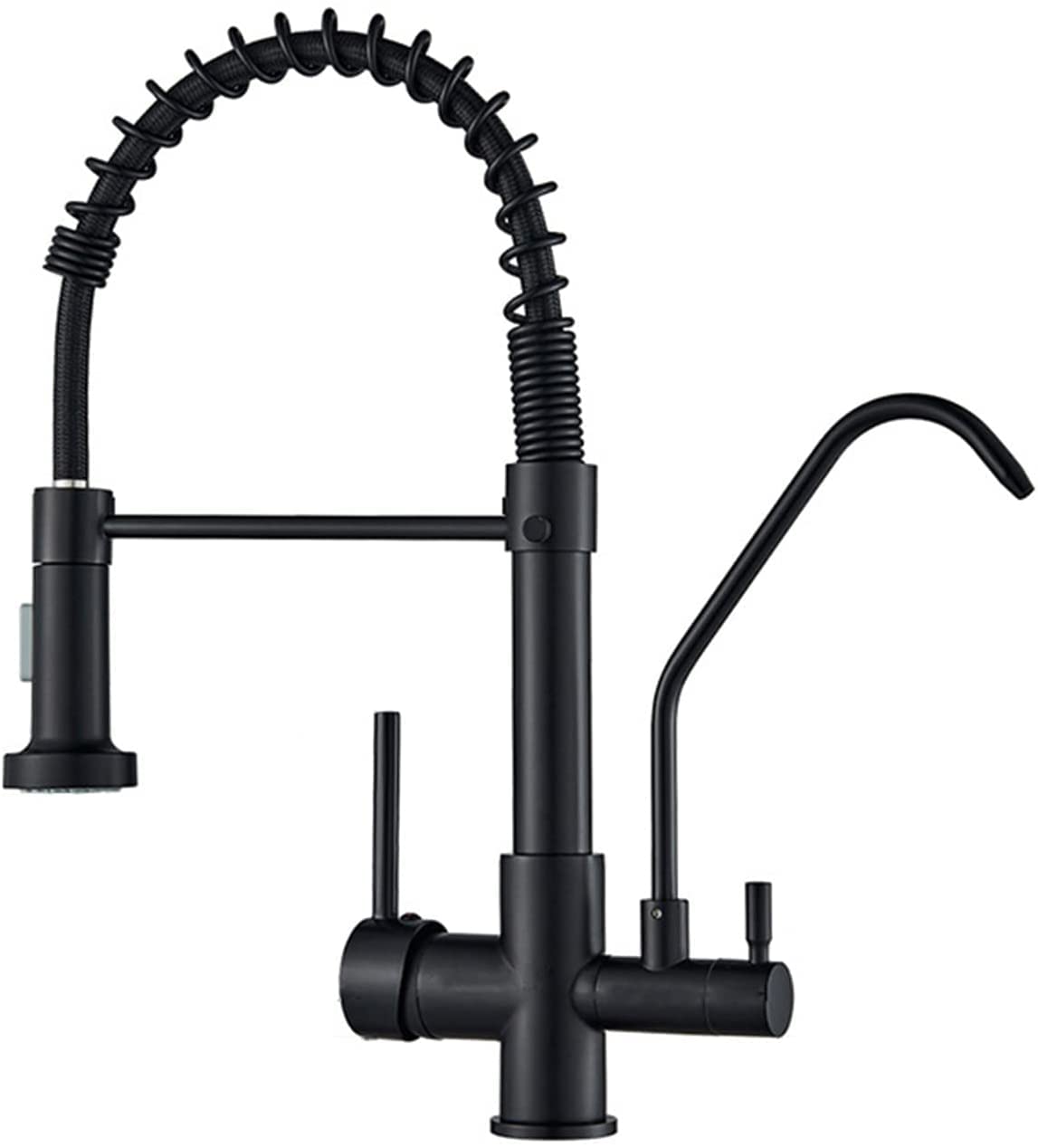 Robinet cuisine 3 voies noir pour simplifier vos recettes