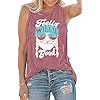 BASCIHOUSE-Women-Tank-Top-Letter-Printed-Shirt-Funny-Graphic-Tee-Summer-Casual-Sleeveless-Vest-Tops Women Tank Top Letter Printed Shirt Funny Graphic Tee Summer Casual Sleeveless Vest Tops (Pink, Medium)