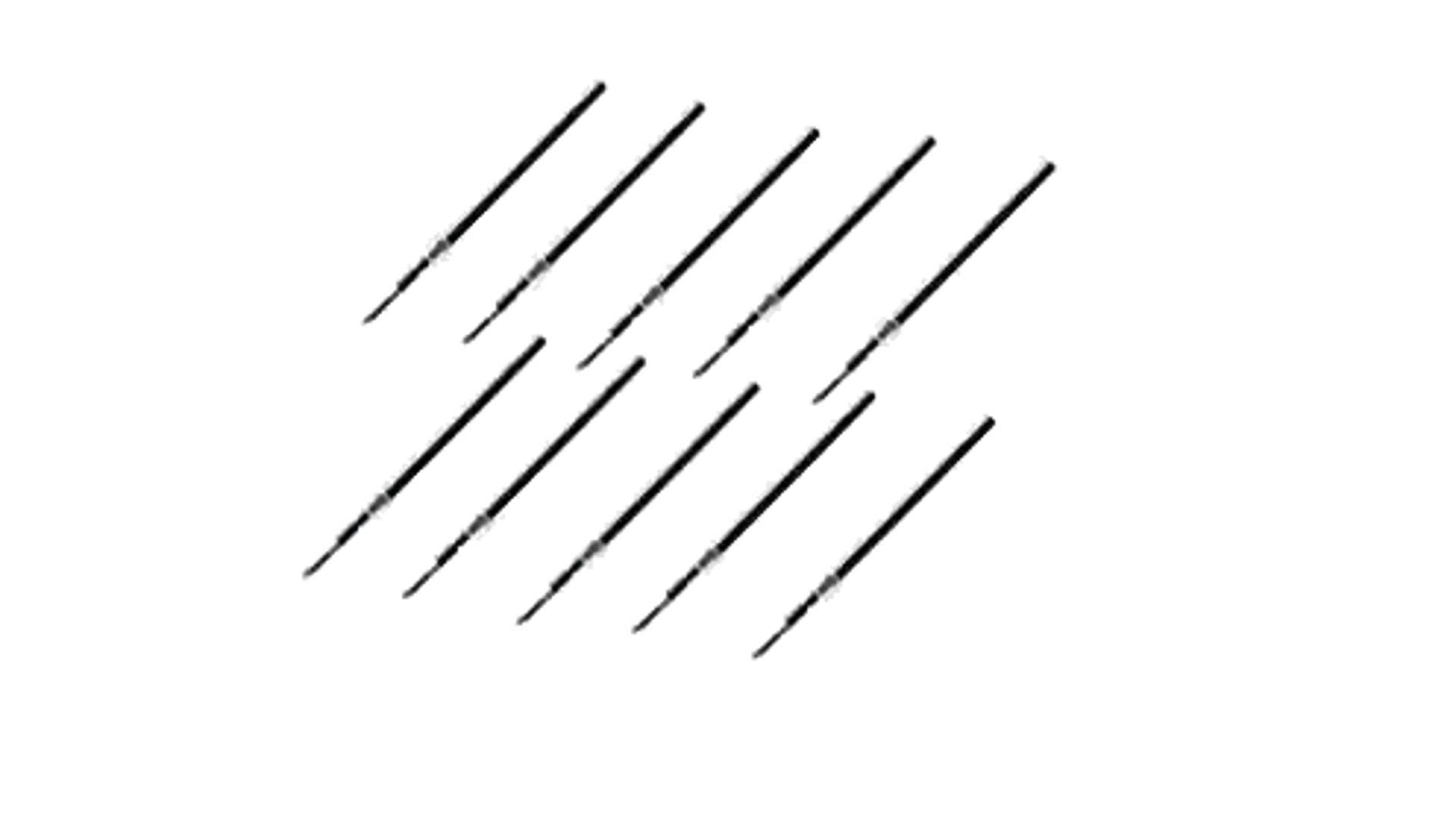Uni-ball Jetstream długopisy kulkowe z drobnymi punktami, wkłady do standardowego długopisu, 1,0 mm, czarny, wartość atramentu, zestaw 10 szt