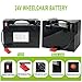 LGNUO 24V 12AH Wheelchair Replacement Battery - 24V Lithium Battery Extended Life with 30A BMS/Level Disply Screen, Removable Premium Lithium Battery for 500-1000W Electric Wheelchairs