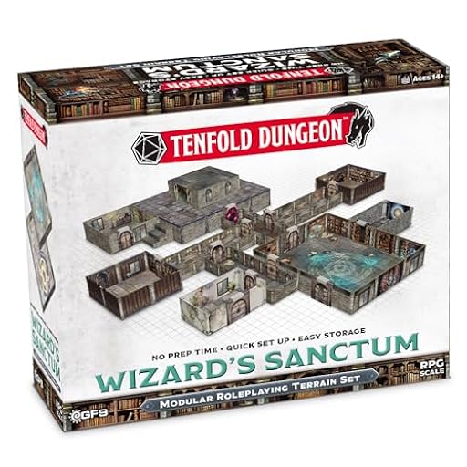 Gale Force Nine Battlefront Miniatures | Tenfold Dungeon - Wizard´s Sanctum | Accesorio De Terreno 3D Inmersivo para rol y Juegos de Mesa | A Partir de 14 Años | Ya disponible en tu tienda friki favorita! En mundofriki.es! Gale Force Nine Battlefront Miniatures | Tenfold Dungeon - Wizard´s Sanctum | Accesorio De Terreno 3D Inmersivo para rol y Juegos de Mesa | A Partir de 14 Años | Ya disponible en tu tienda friki favorita! En mundofriki.es!