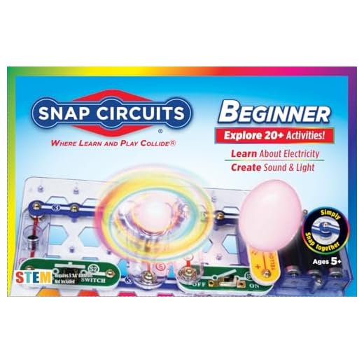 Snap Circuits Beginner, Electronics Exploration Kit, Stem Kit For Ages 5-9 (SCB-20)