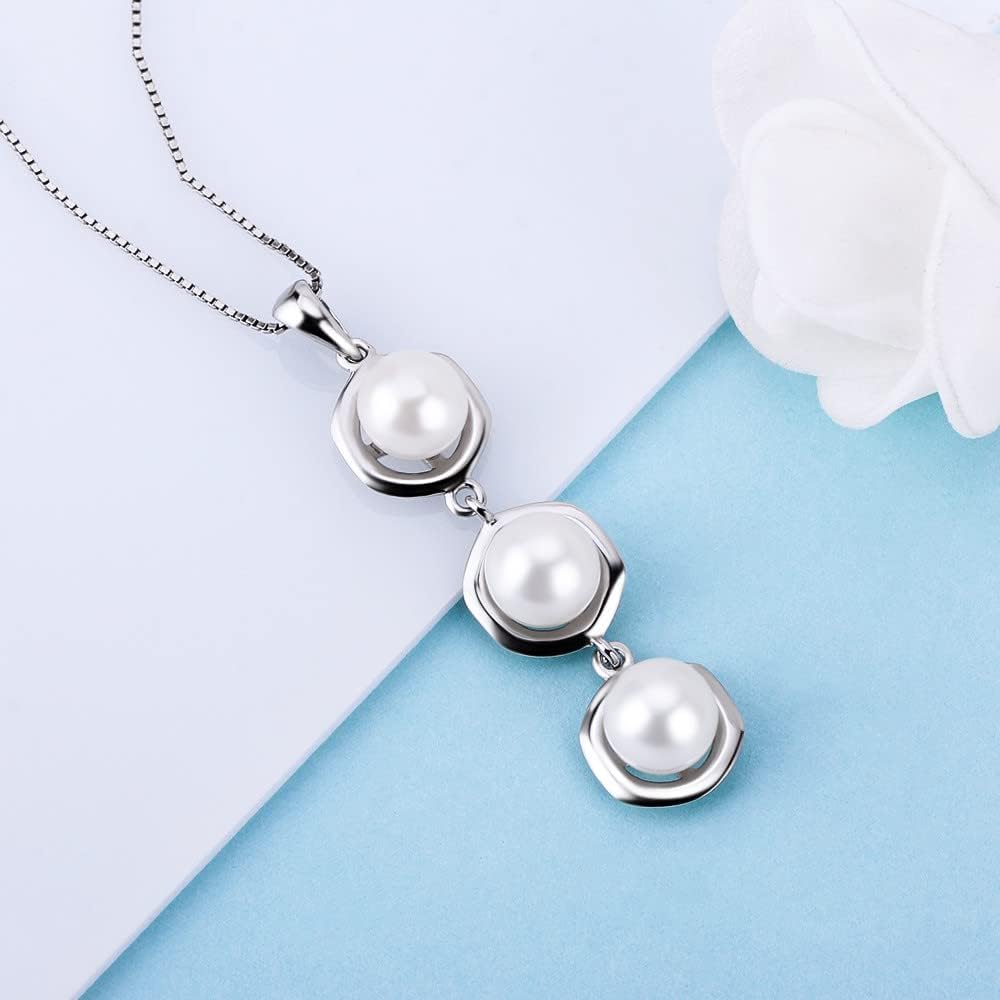 Sterling Silver Trinity Bail Pin Pendant Fitting for Pearl Jewelry, Design Pendant Mount for Women DIY Jewelry Making - Image 5