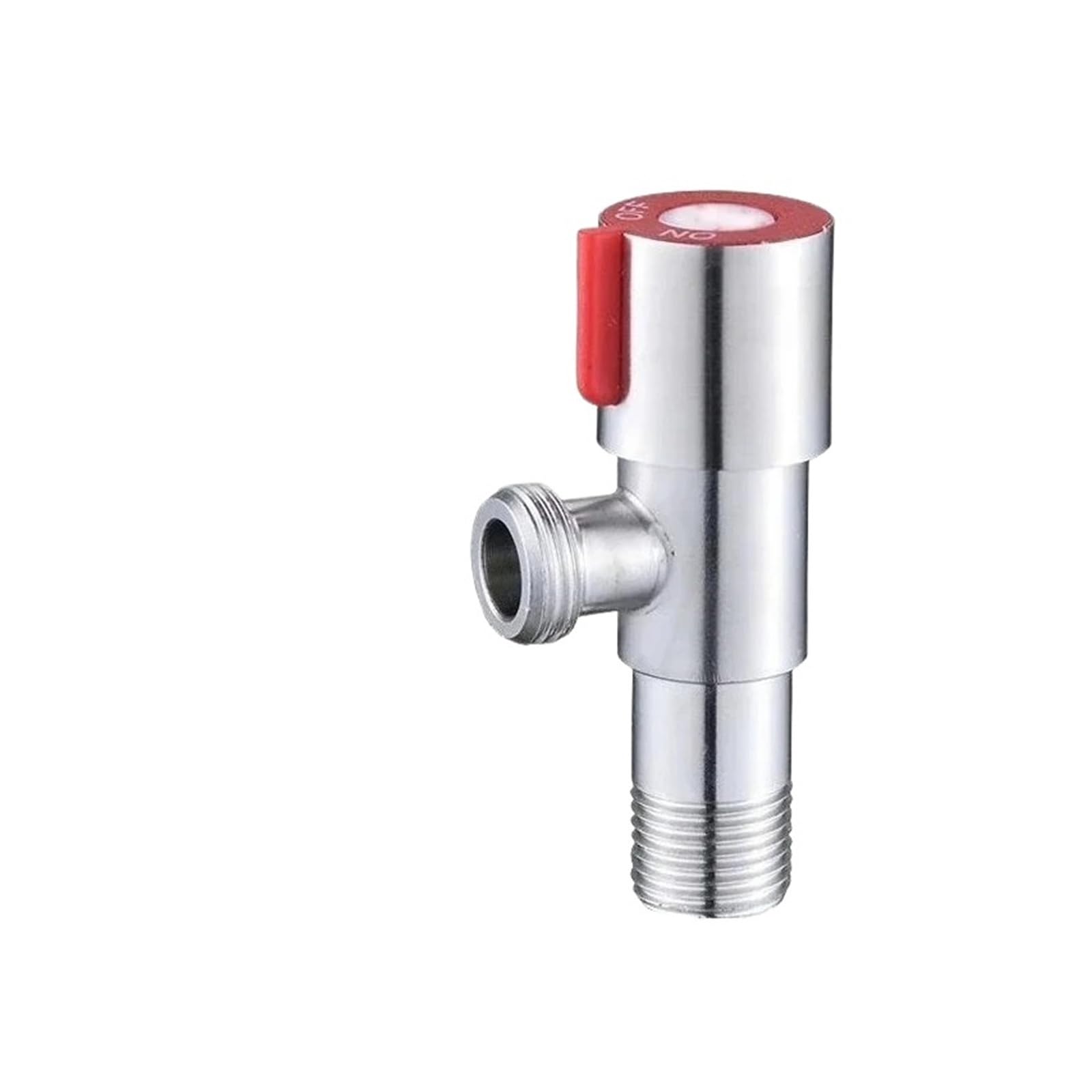 Bvhisehp A Red G1/2 Inch Angle Stop Valve, Household Shut Off Valve For Bathroom Sink Toilet Bidet Shower