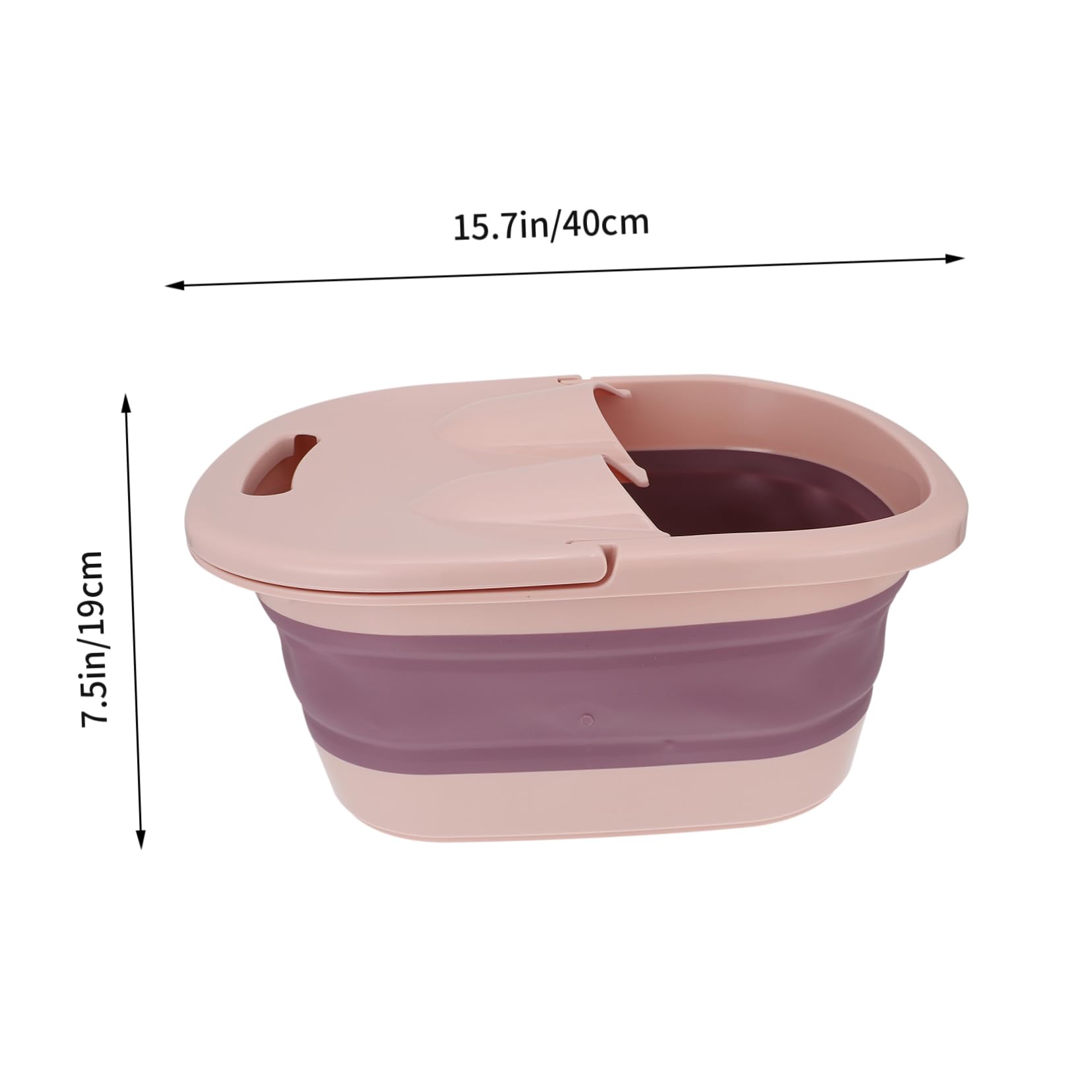 PartyKindom 1Pc Folding Foot Soaking Basin for Home Use Foot Massage Bucket with Relaxing Function Space Saving Design for Travel and Home Durable Wear Resistant Promotes and Foot