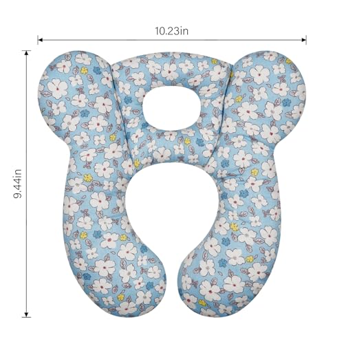 Image of Baby Travel Pillow, Infant Kid's Cushion Soft and Skin Friendly for Car Seat, Pushchair and Stroller (Style A)