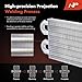 A-Premium Transmission Oil Cooler, Universal Aluminium 4 Pass Tube and Fin, Towing Up To 2,500 lbs, Oil Cooler Kit with Hose Mounting Kit