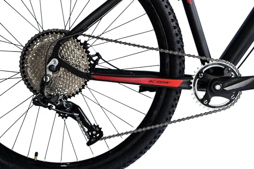 Bicicleta Aro 29 Ksw Bike Mtb C/Kit 12v Absolute Gta Disco (Preto/Vermelho/Laranja, 17)