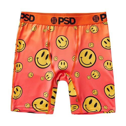 Image of PSD Underwear Youth Boys Boxer Briefs - Smiley Print, Comfortable Active Underwear for Boys, Boys Underwear Packs & Singles