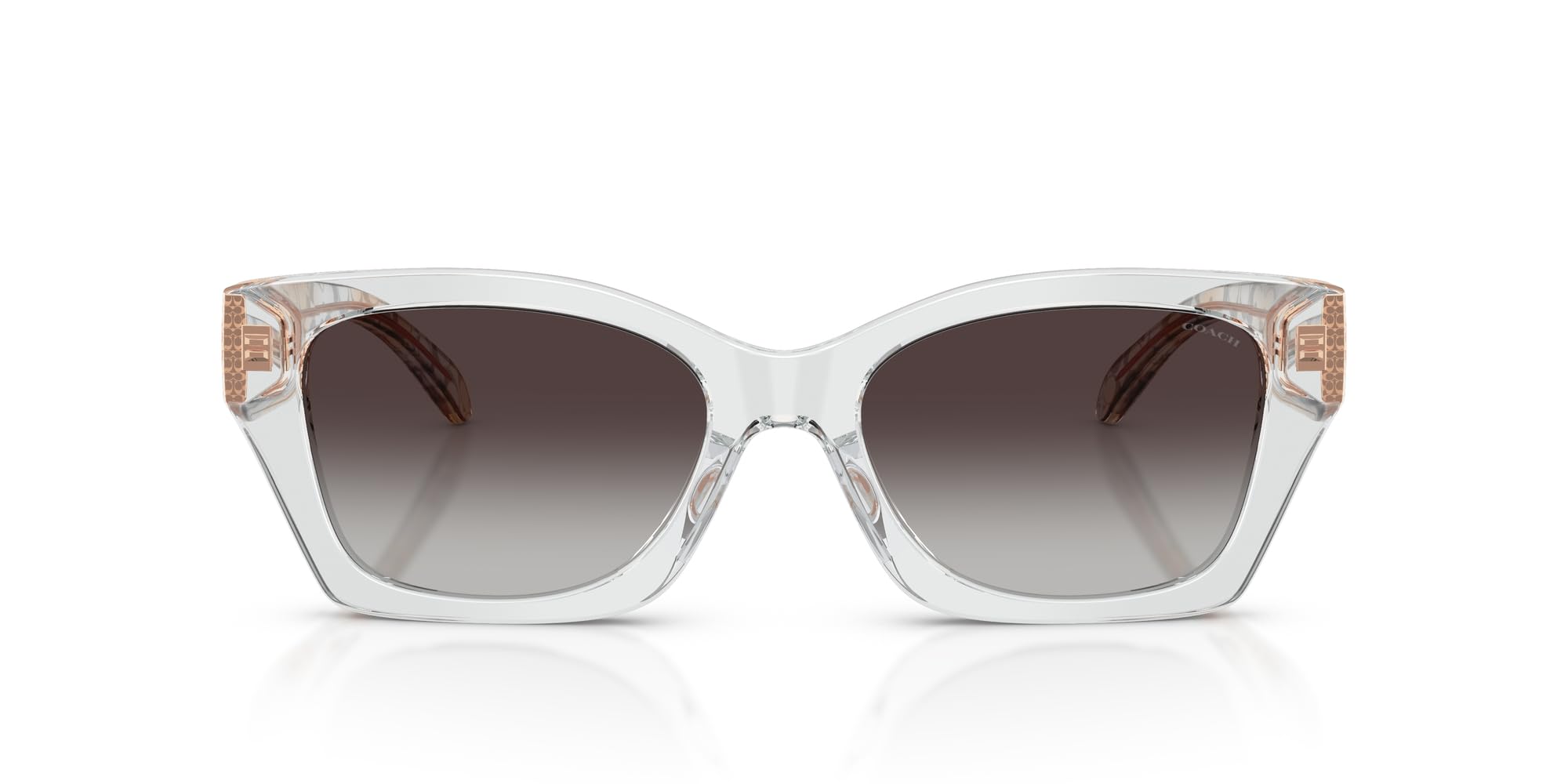 Coach Damen Hc8451u Rechteckige Sonnenbrille, universelle Passform