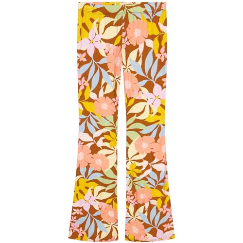 Image of Billabong Girls' Tell Me Elastic Waist Flared Pants, High-Waist, Pull-on Closure