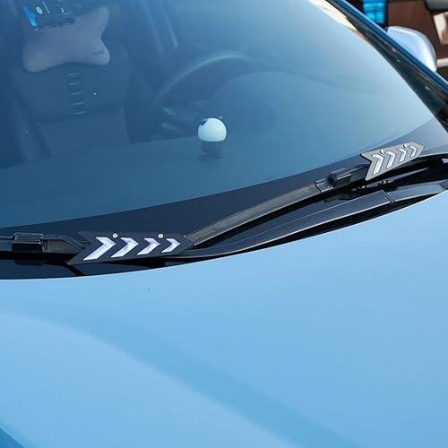 Miniatura 5 de 2 unidades de soporte para limpiaparabrisas de automóvil, alerón, prensatelas, tabletas, color negro