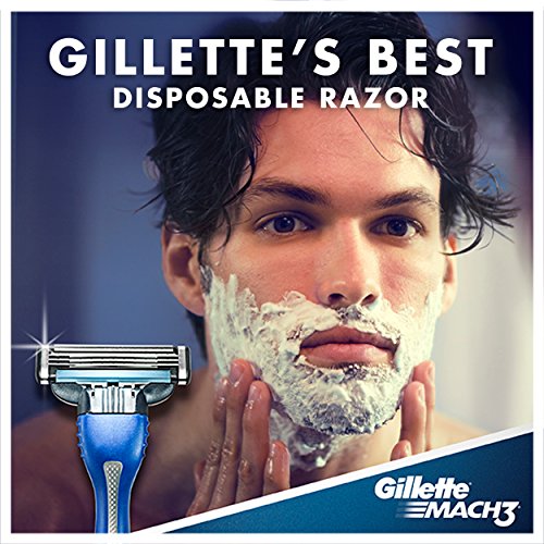 Gillette Mach3 Men's Disposable Razors, 3 Count - image 3