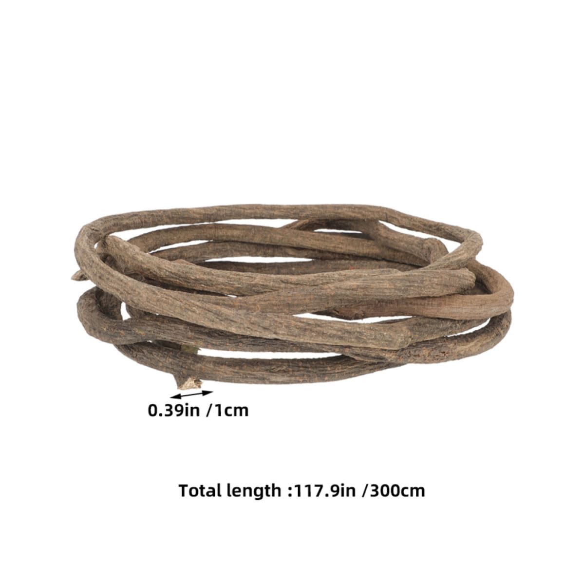 2 Pièces Guirlande de Vigne Brune 3 Mètres, Flexible