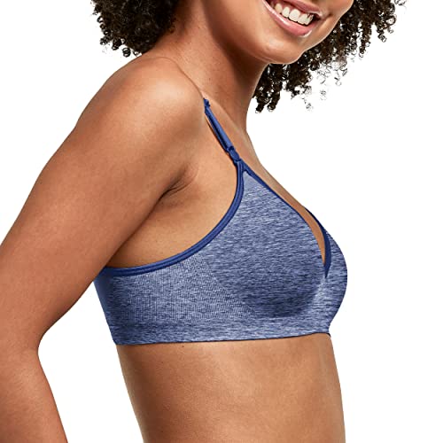 Hanes Women's Convertible Seamless Wire Free Bra, In The Navy Heather, Small #TOP1