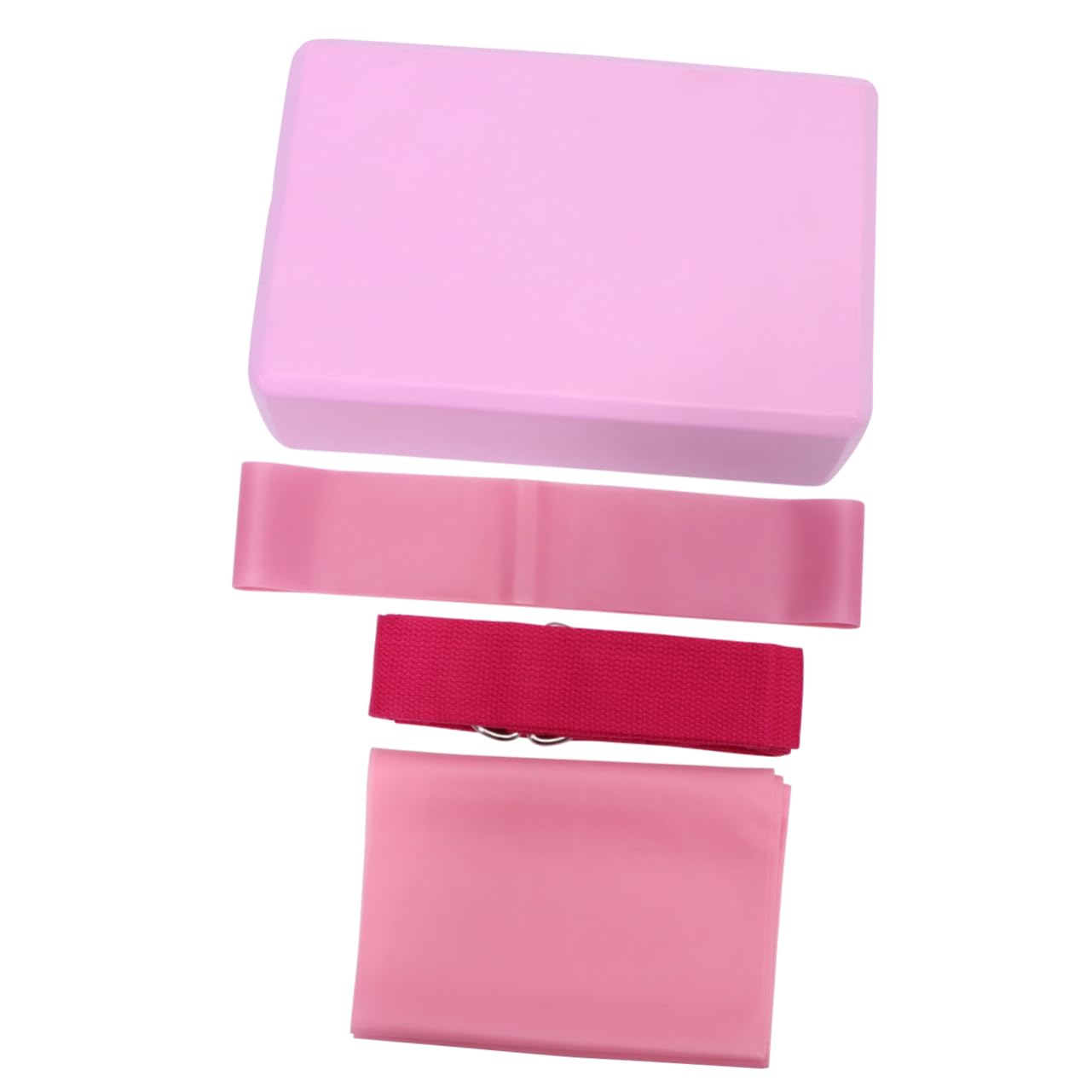 SUPVOX Yoga Tool Kit Yoga Mat Towels Blocks Straps Resistance Ring Latex Pull Towel Perfect for Home Gym