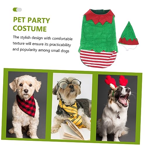 Disfraz verde de Navidad para perro talla XL GANAZONO miniatura 3