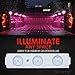 Xprite Pink LED Truck Bed Light Kits with On/Off Switch, for Pickup Exterior Interior Rock Neon Lights, Footwells, Running Boards, Cargo, Underglow, Tonneau Cover, Rail Lighting - 8 PCs