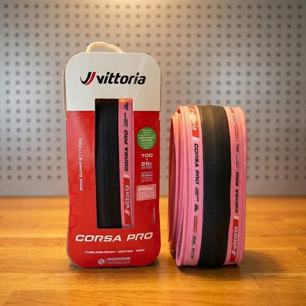Amazon | Vittoria(ビットリア) CORSA PRO TLR Pink Sidewall 限定