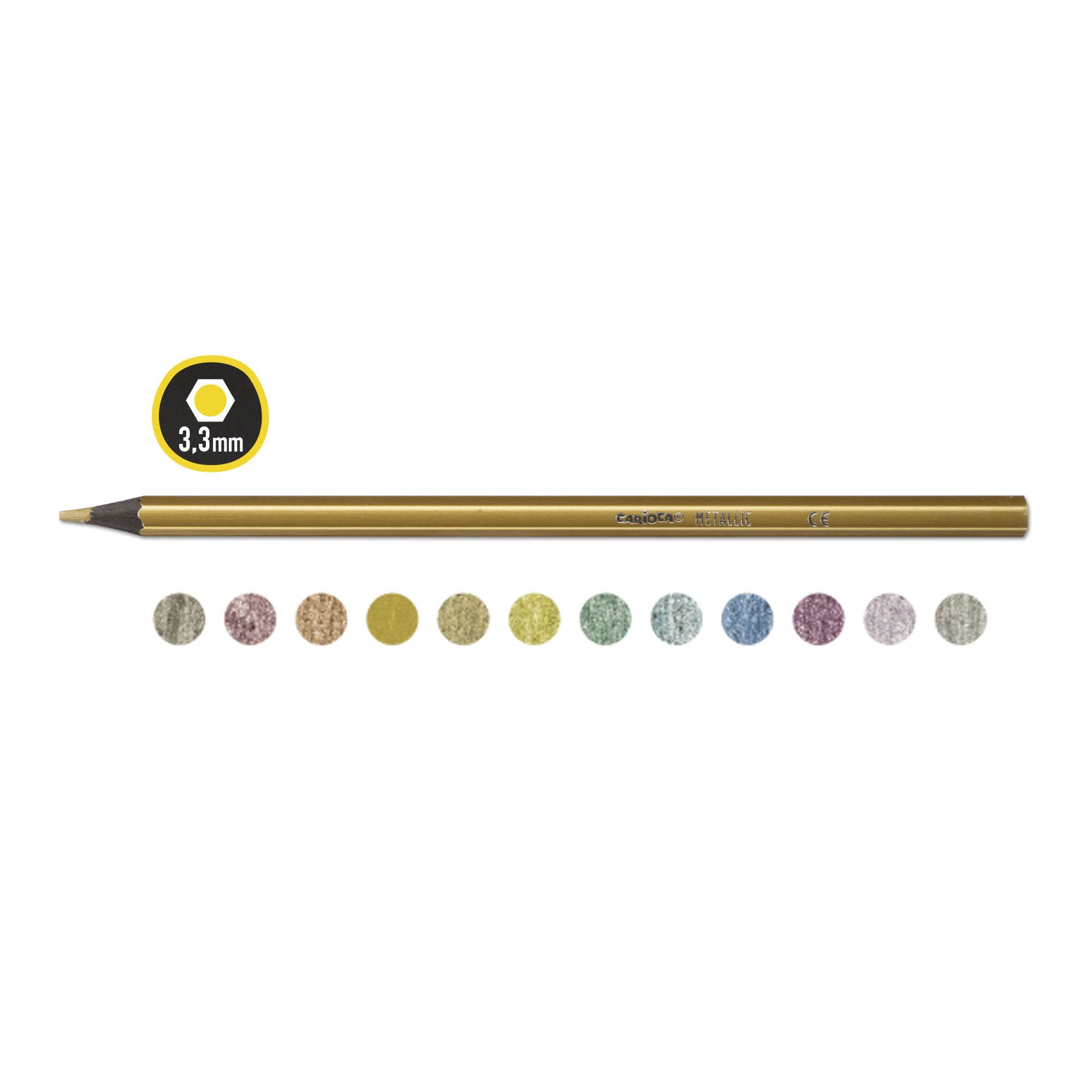 Carioca Metallic PASTELLI 12pz 43164