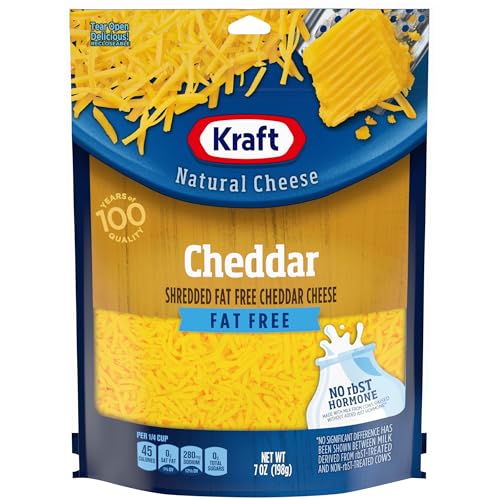 Kraft Fat Free Natural Cheddar Shredded Cheese (7 Oz Pouch)
