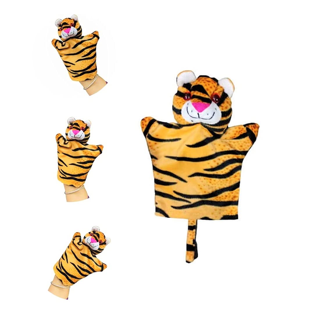 FunBlast Soft Tiger Hand Puppets for Kids Story Telling Puppet for Kids – (Pack of 1; Multicolor)-image-5